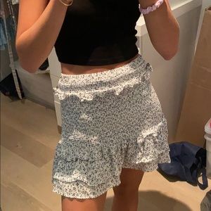 Cute smocked mini skirt
